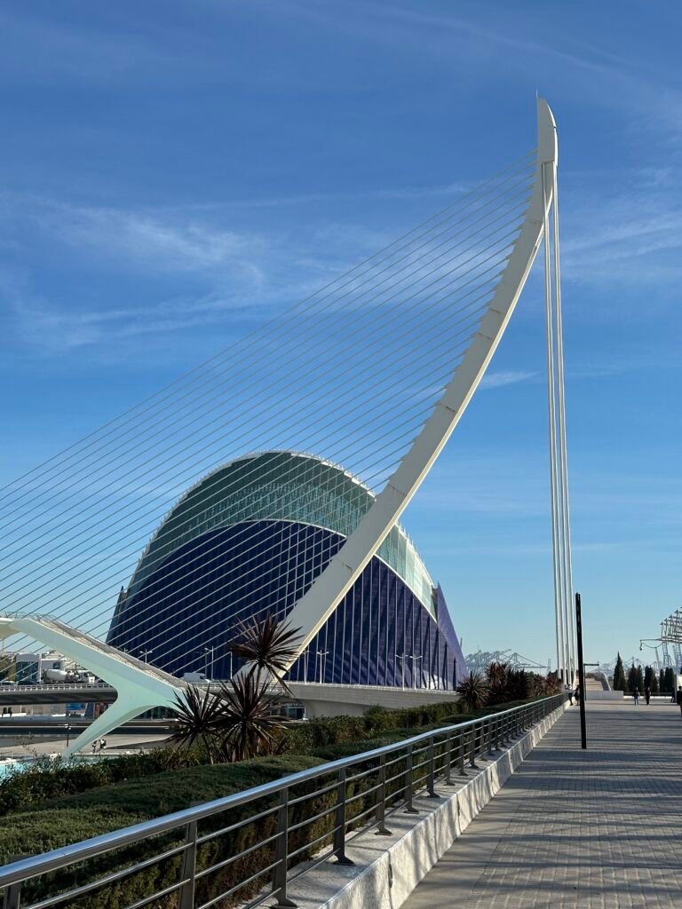 Modern architecture at the City of Arts and Sciences in Valencia