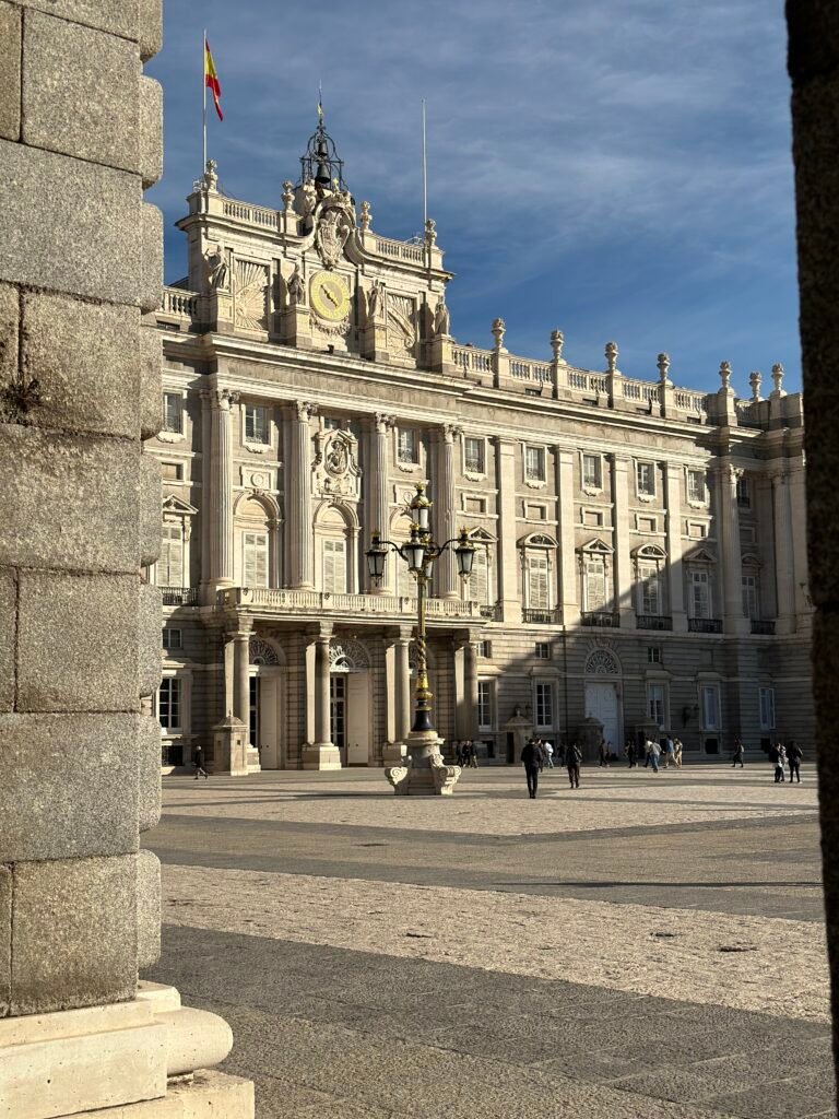 Exterior of the Royal Palace of Madrid during our final full day in Spain